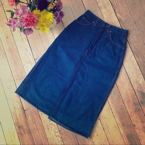 vintage a-line denim skirt 💙 ultra high waist
